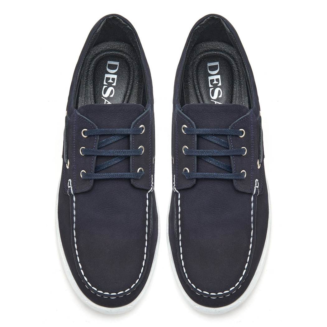 Costello Lacivert Erkek Nubuk Deri Günlük Ayakkabı