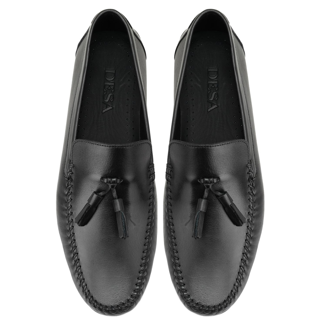 Cralar Siyah Erkek Deri Loafer