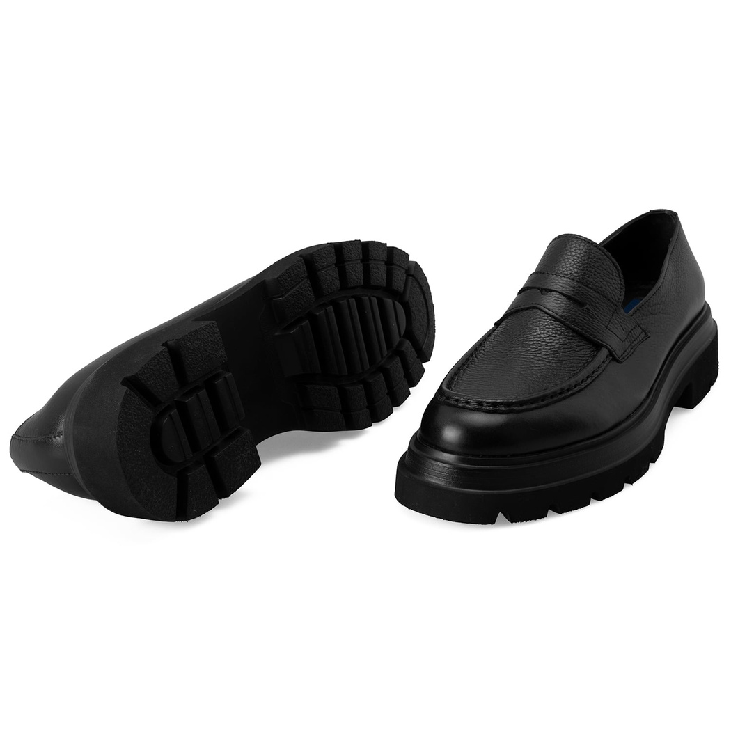 Cristian Siyah Erkek Deri Günlük Ayakkabı