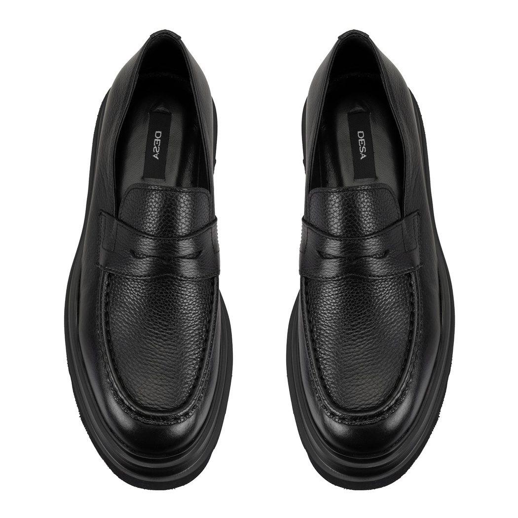 Cristian Siyah Erkek Deri Günlük Ayakkabı