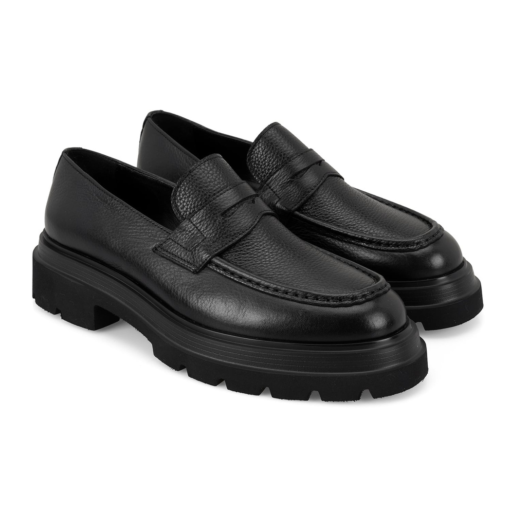 Cristian Siyah Erkek Deri Günlük Ayakkabı