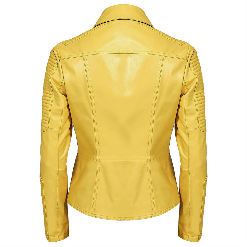 Cristina Kadın Deri Biker Ceket