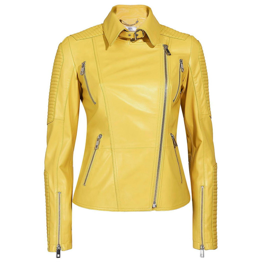 Cristina Kadın Deri Biker Ceket