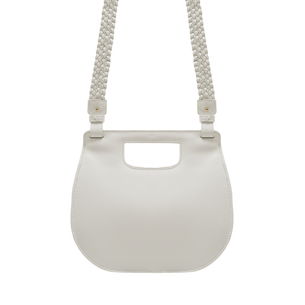 Damian Beyaz Kadın Deri El Çantası