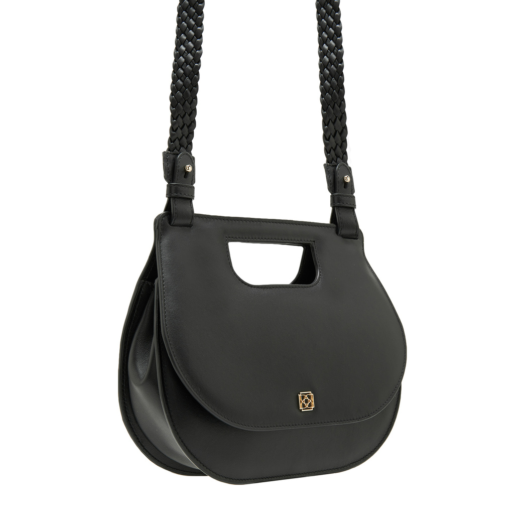 Damian Siyah Kadın Deri El Çantası