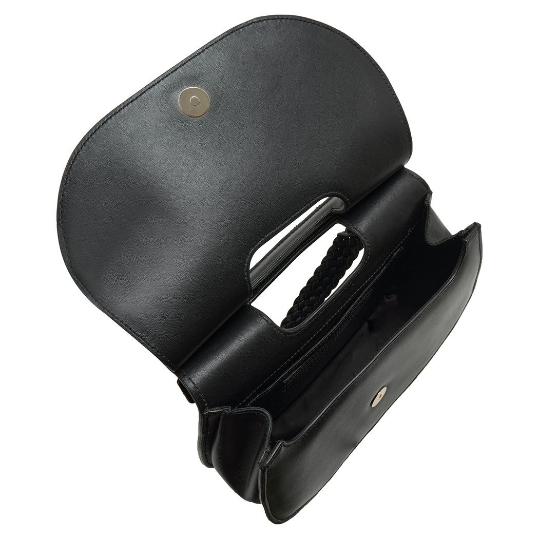 Damian Siyah Kadın Deri El Çantası