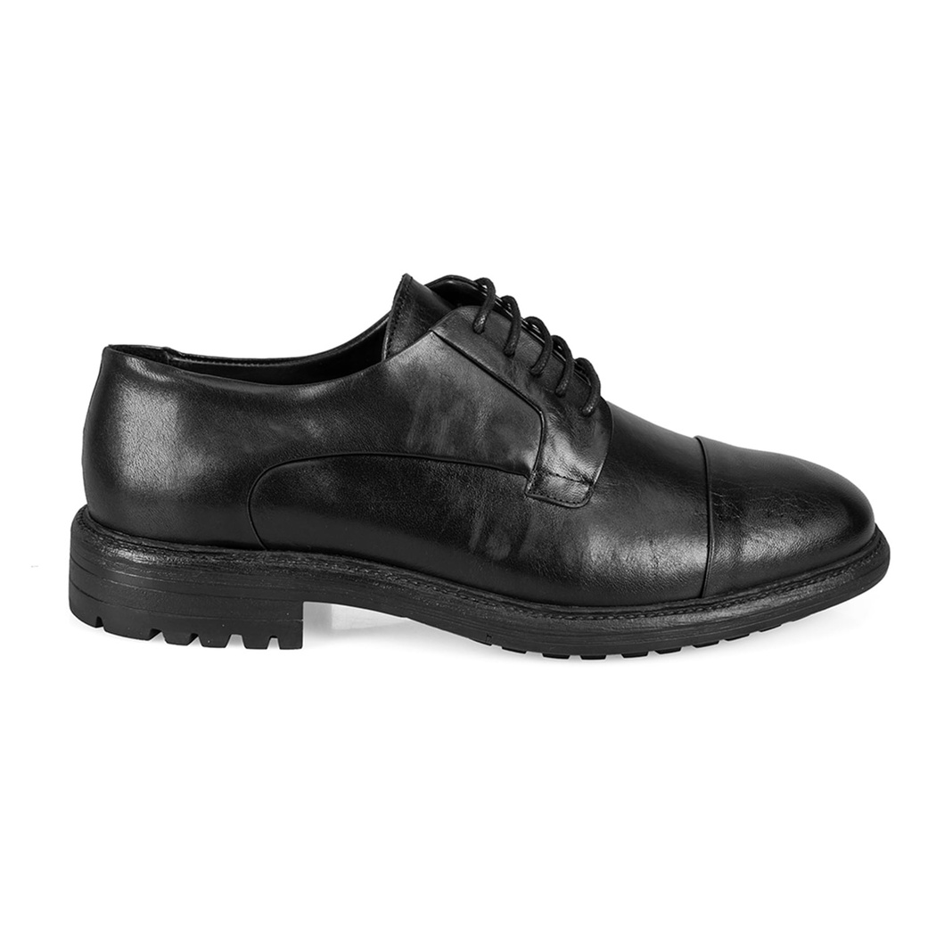 Darly Siyah Erkek Deri Günlük Ayakkabı