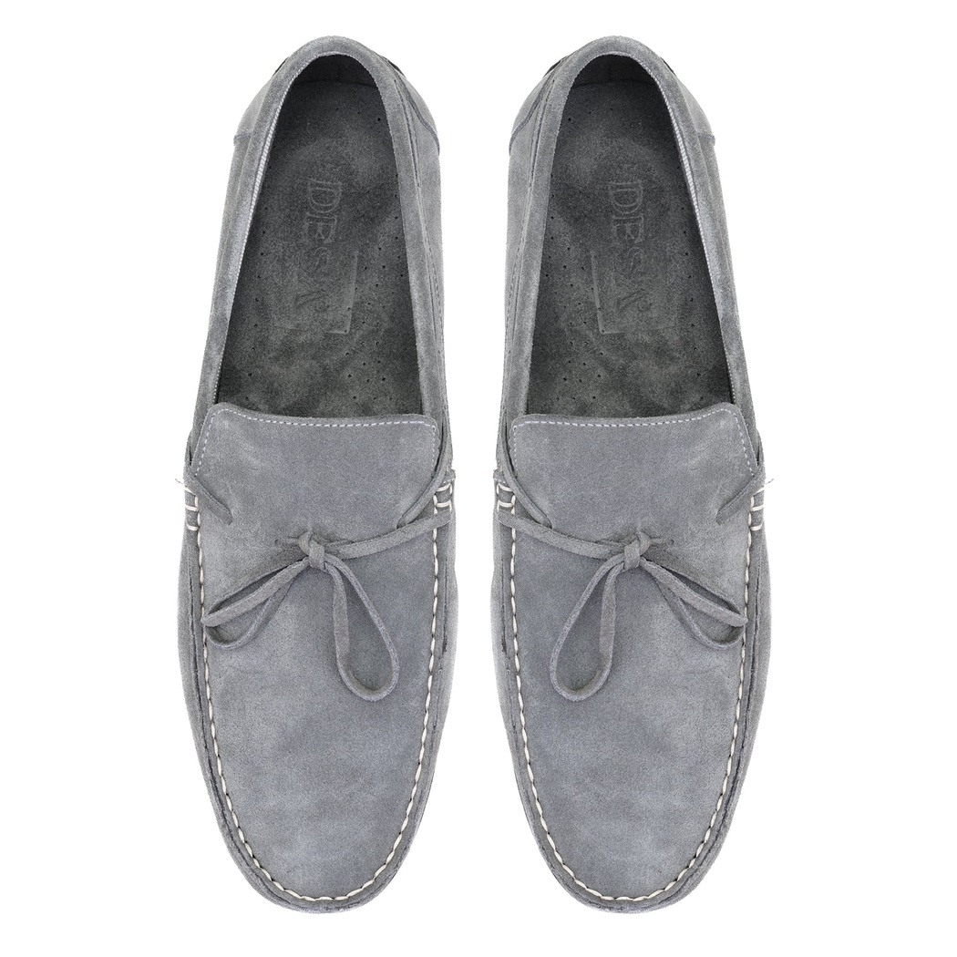 Daron Koyu Gri Erkek Süet Loafer