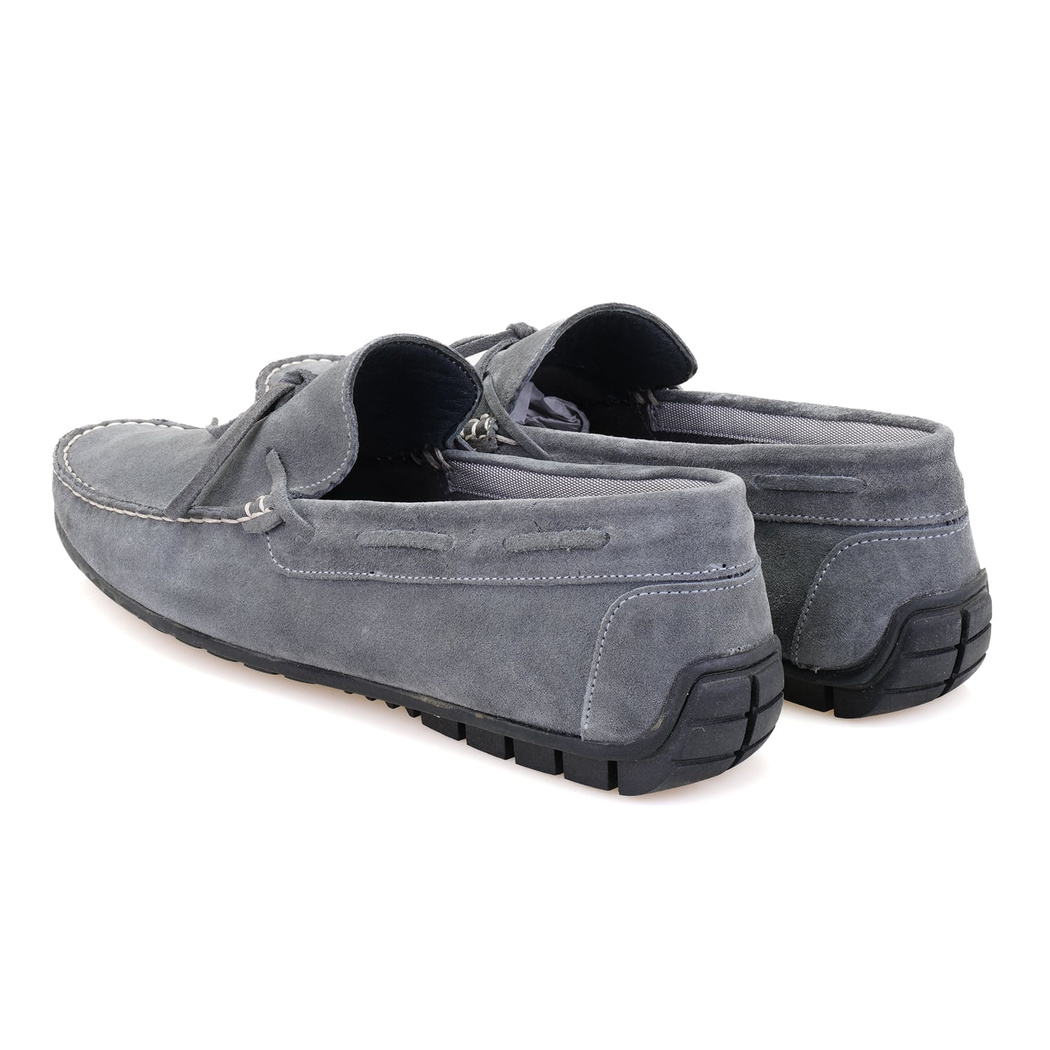 Daron Koyu Gri Erkek Süet Loafer