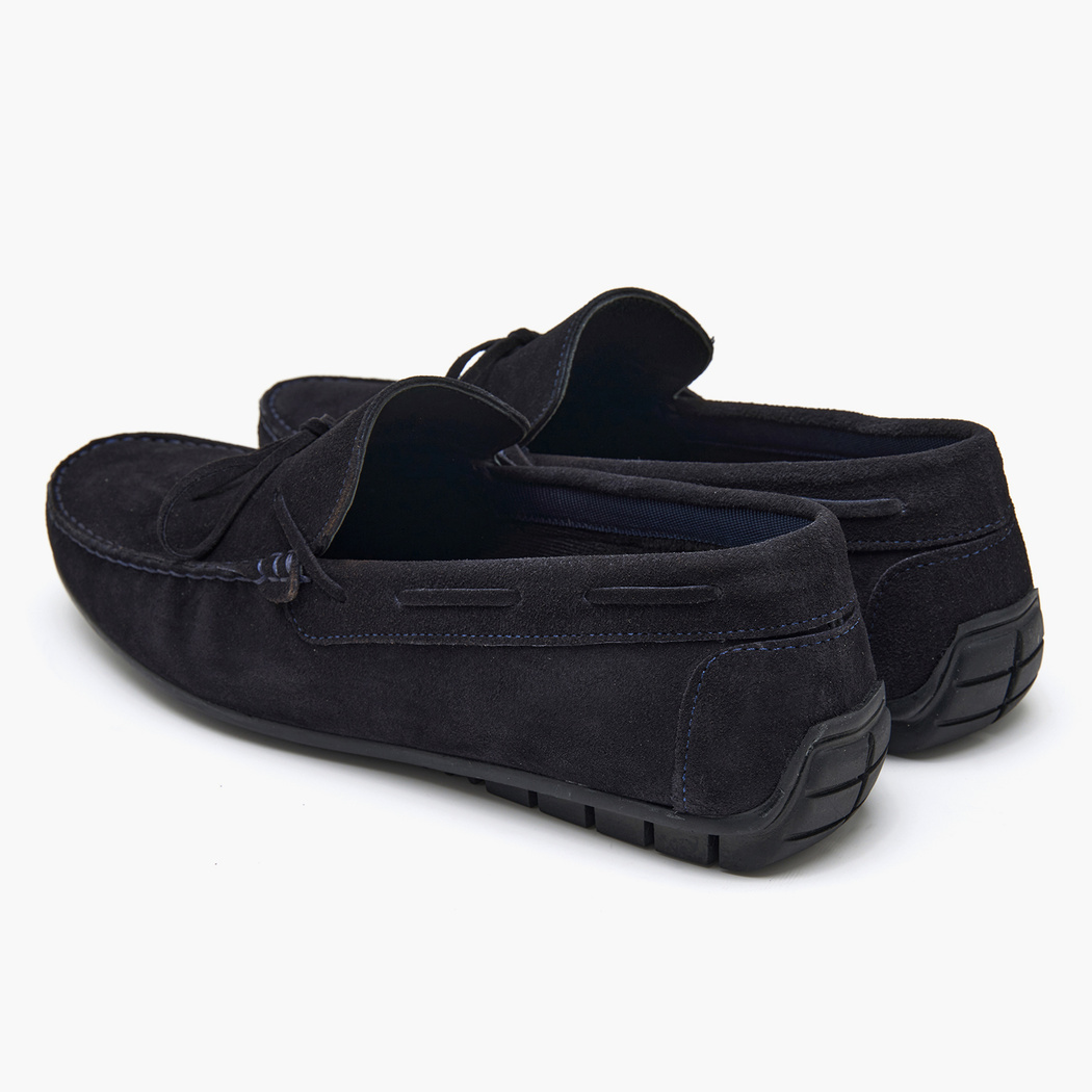 Daron Lacivert Erkek Süet Loafer
