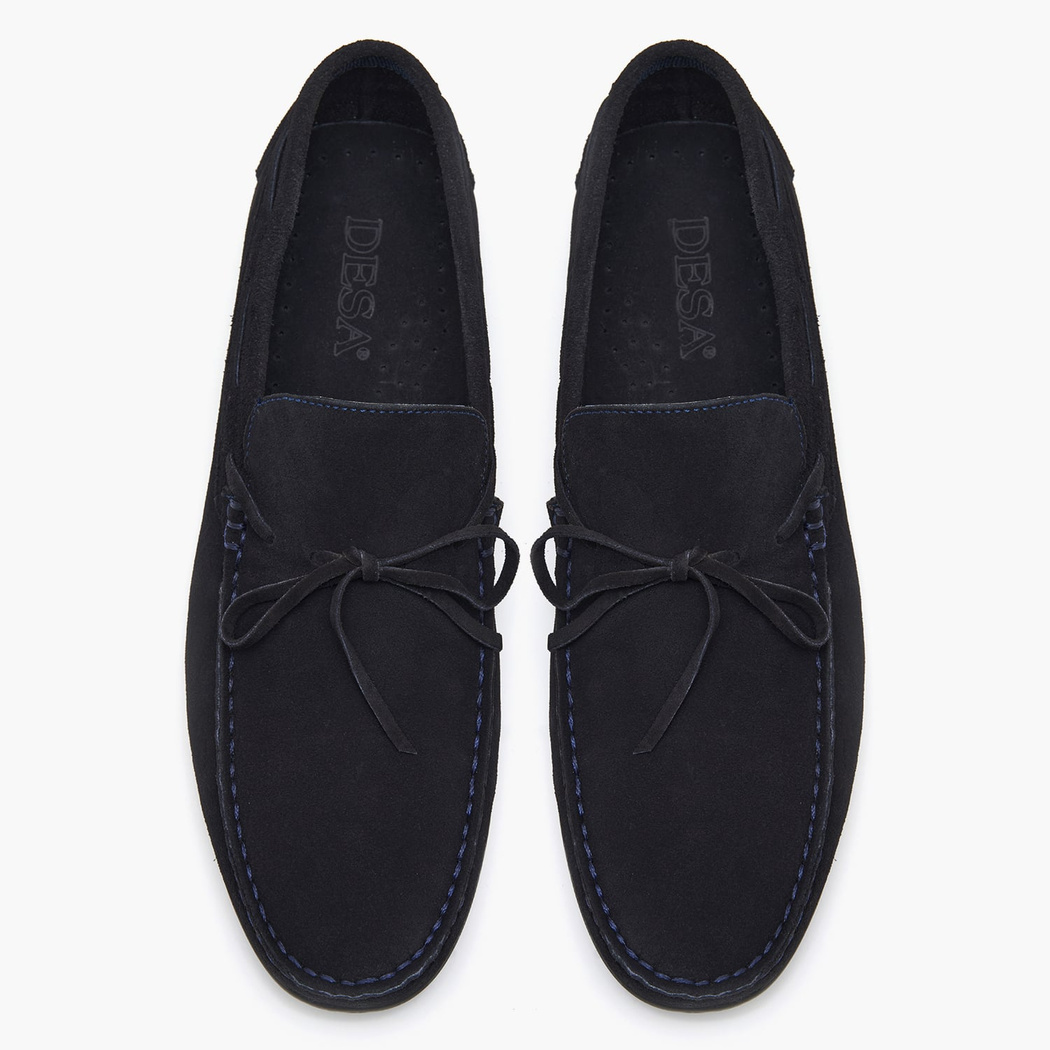 Daron Lacivert Erkek Süet Loafer