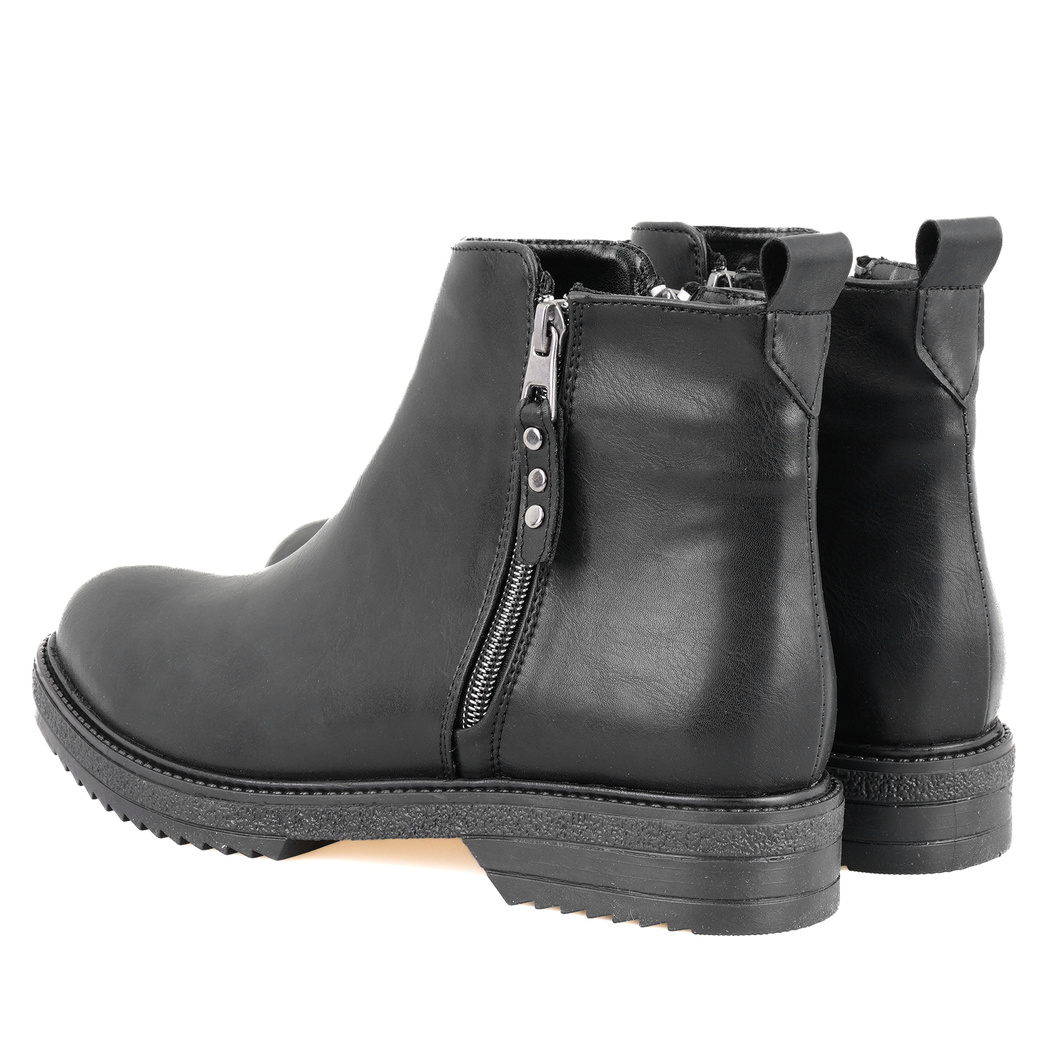 Darrly Siyah Kadın Fermuarlı Bot