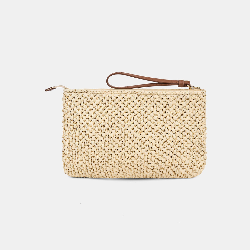 DE-13142 SS26 KADIN CLUTCH HASIR ÇANTA