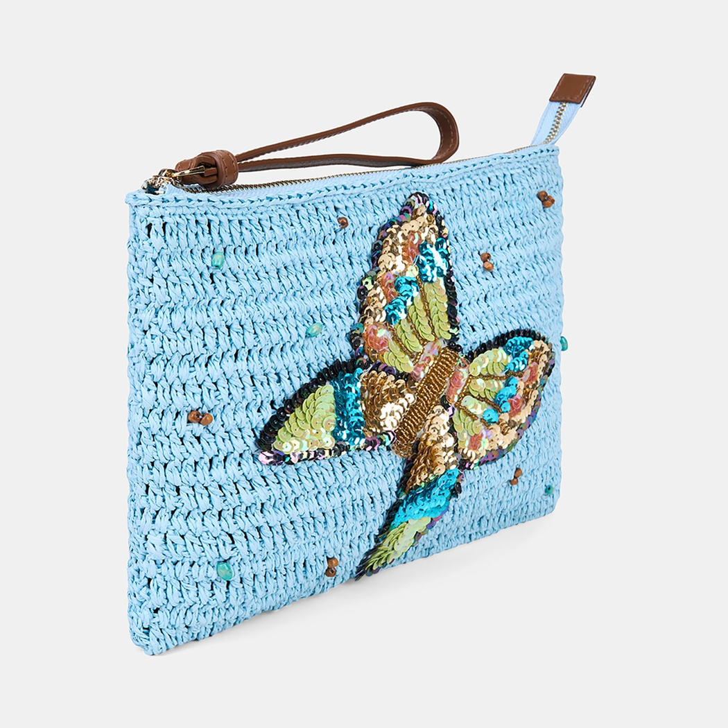 DE-13144 SS26 KADIN CLUTCH HASIR ÇANTA
