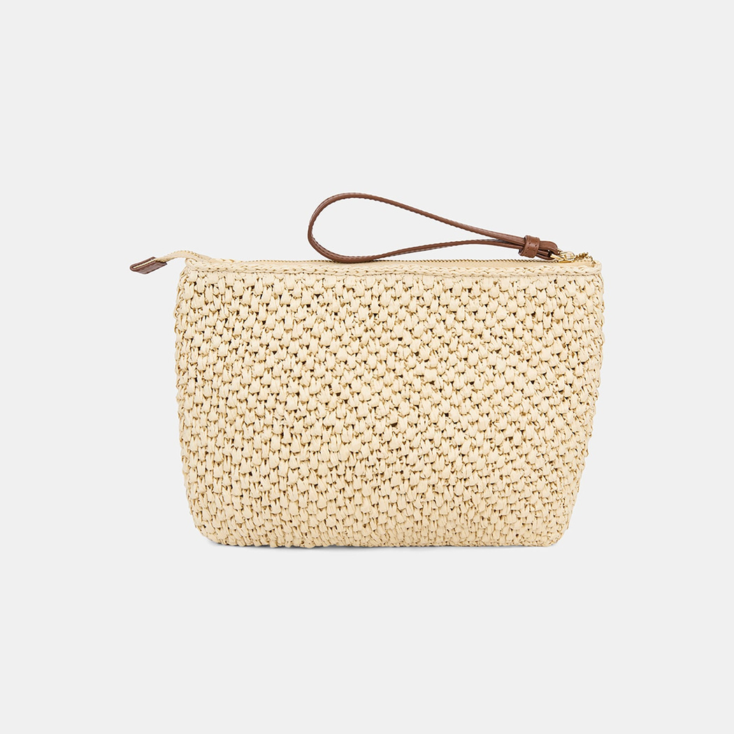 DE-13145 SS26 KADIN CLUTCH HASIR ÇANTA