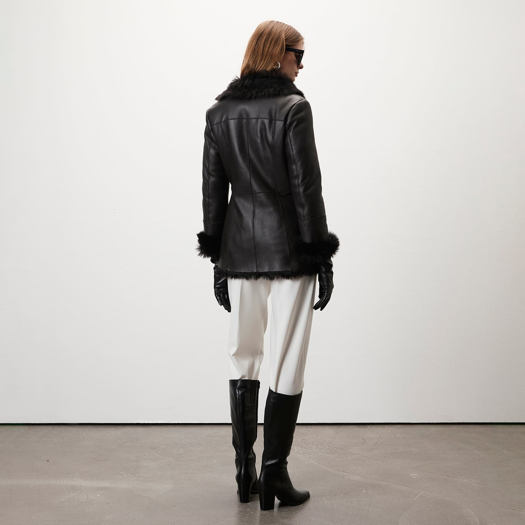 Debora Kahve Kadın Kürk Ceket