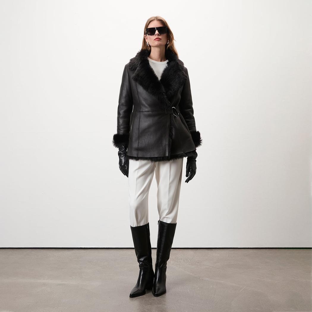 Debora Kahve Kadın Kürk Ceket