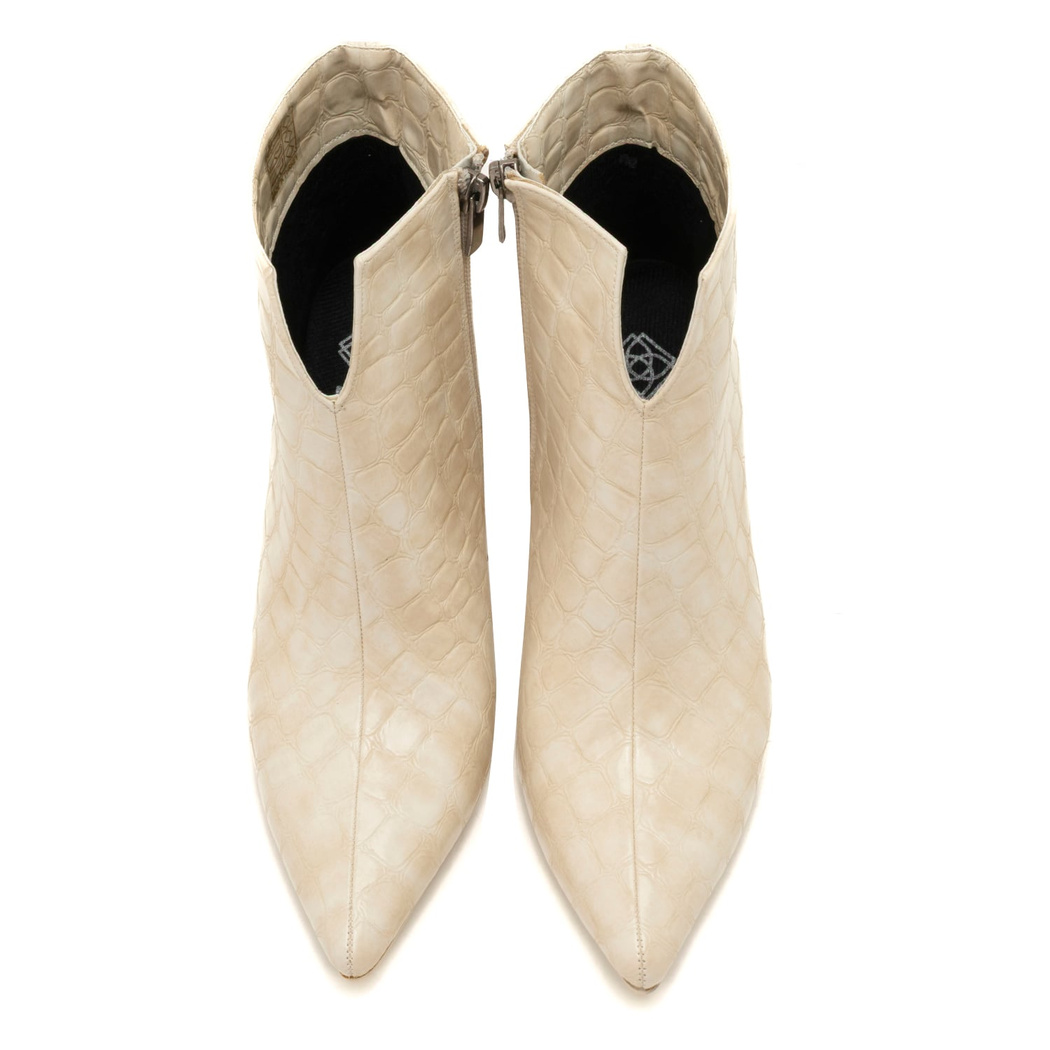 Delia Ekru Kadın Topuklu Bot