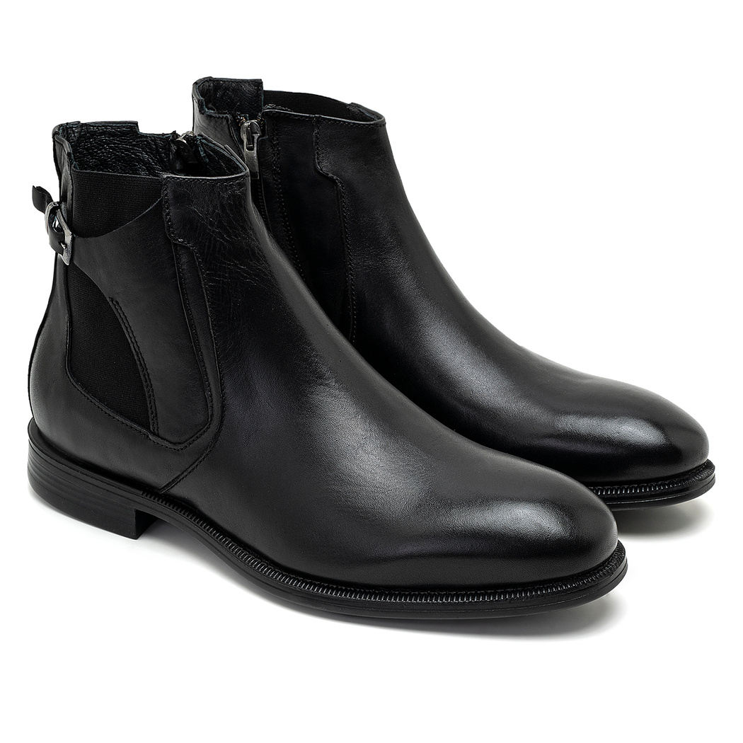 Delmar Siyah Erkek Deri Bot