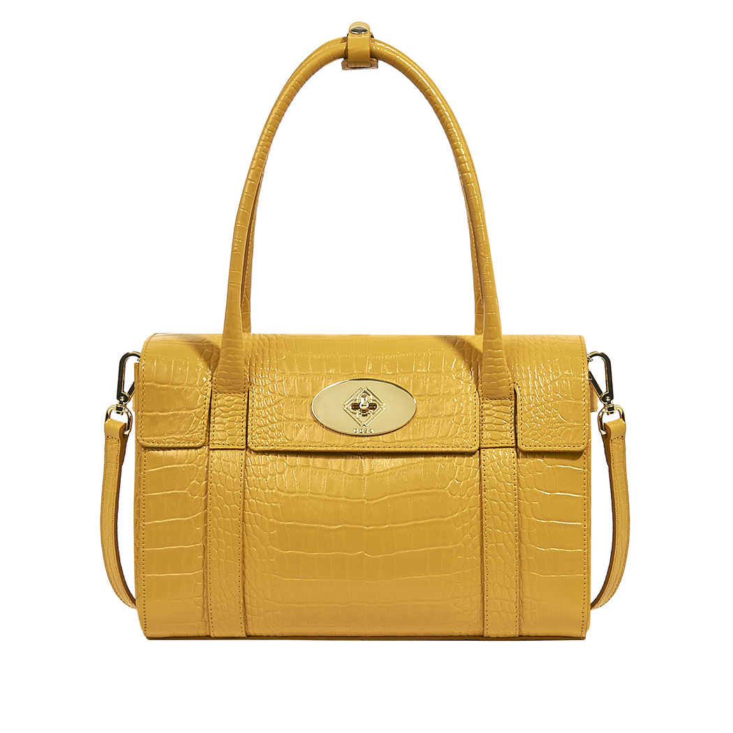 Demelza Kadın Kroko Baskılı Deri Omuz Askılı Çanta
