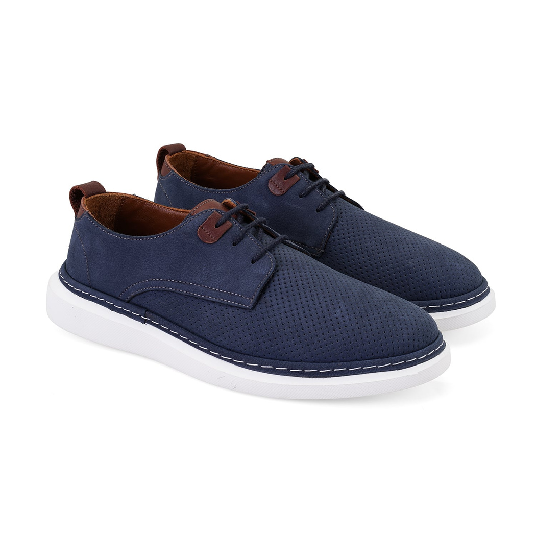 Derick Lacivert Erkek Deri Günlük Ayakkabı