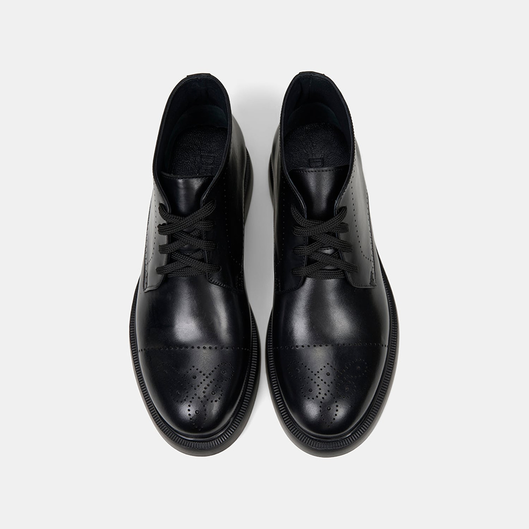 DESA - GS Erkek Siyah Bağcıklı Deri Bot