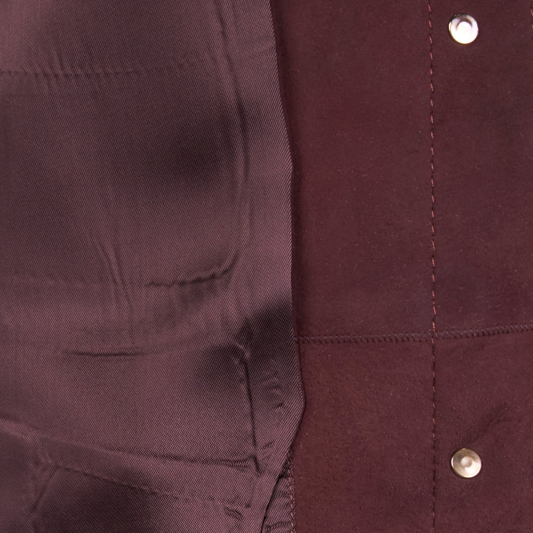 DESA Kadın Kiremit Gömlek Yakalı Düğmeli Süet Ceket