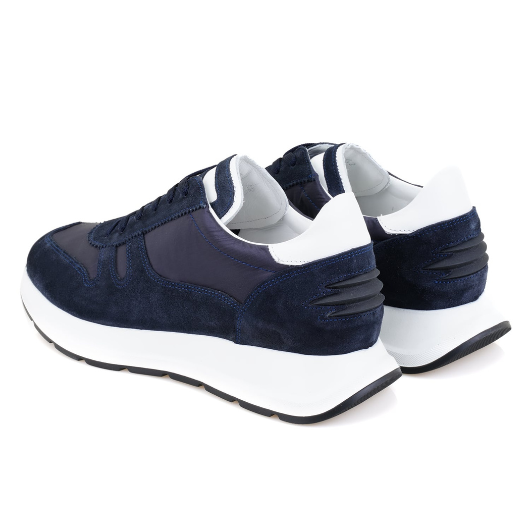 Destine Lacivert Erkek Spor Süet Deri Ayakkabı