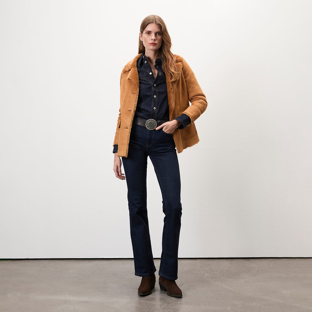 Diany Kahve Kürk Ceket