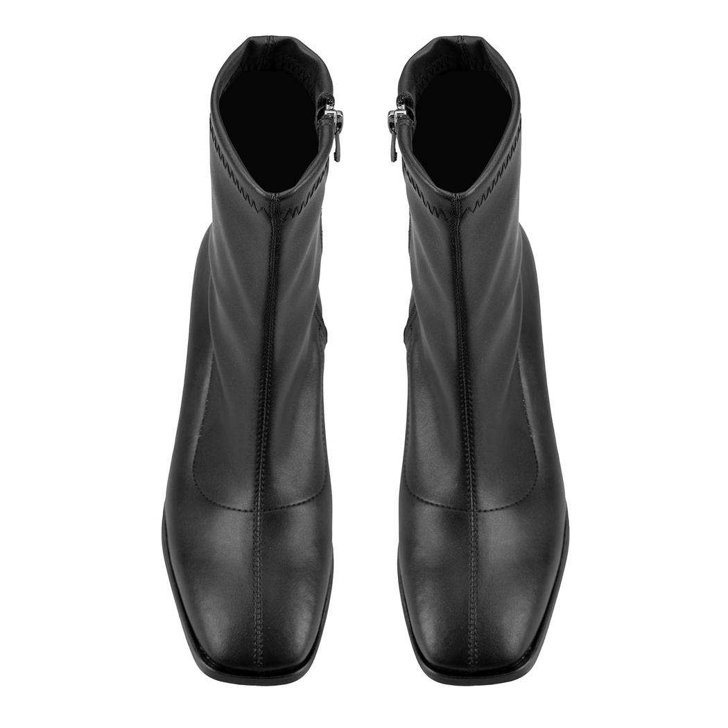 Dikra Siyah Kadın Topuklu Bot