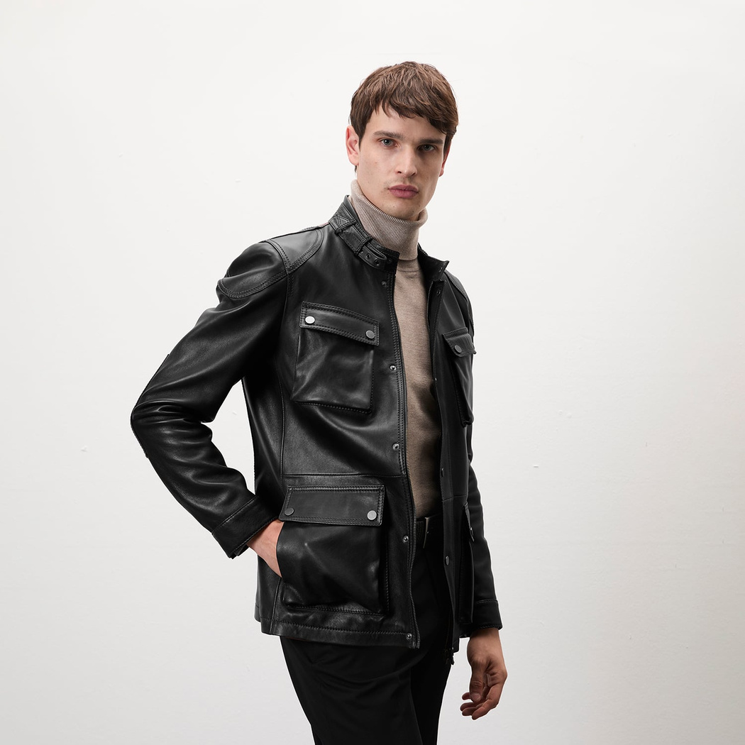 Dione Siyah Erkek Mont