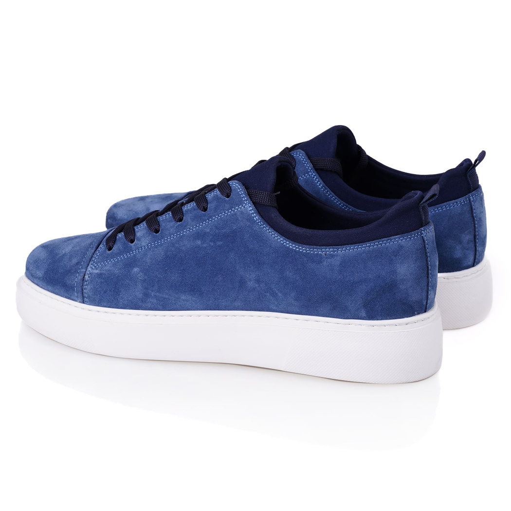Donna Lacivert Erkek Spor Süet Deri Ayakkabı