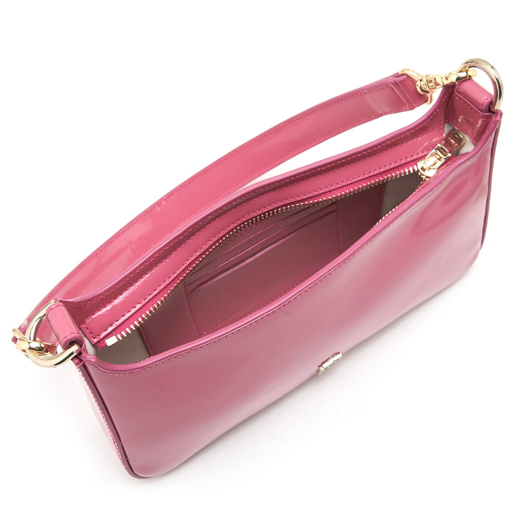 Donni Fuşya Kadın Rugan Deri Omuz Çantası 