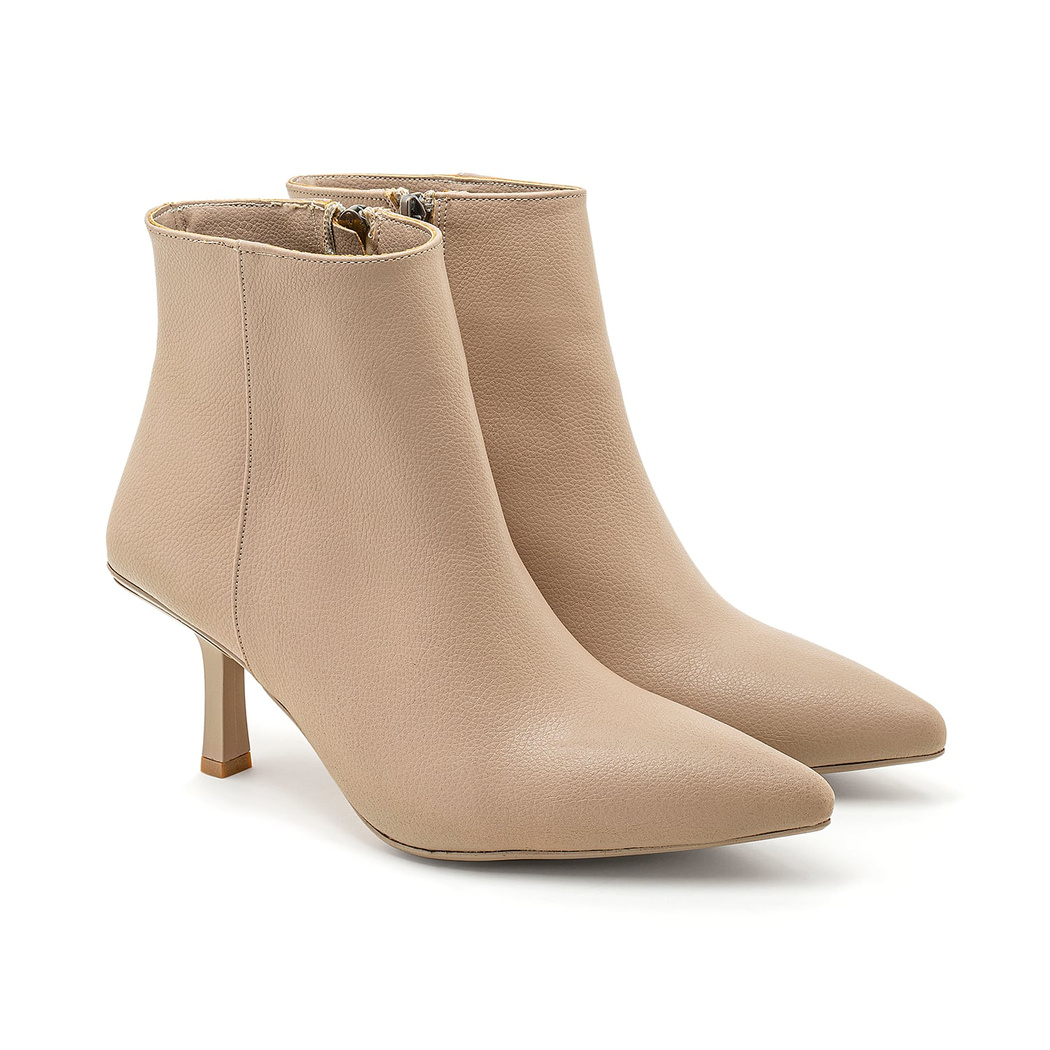 Dorina Ekru Kadın Topuklu Bot