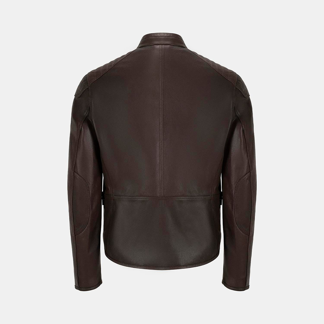 Dugan Kahve Erkek Deri Mont