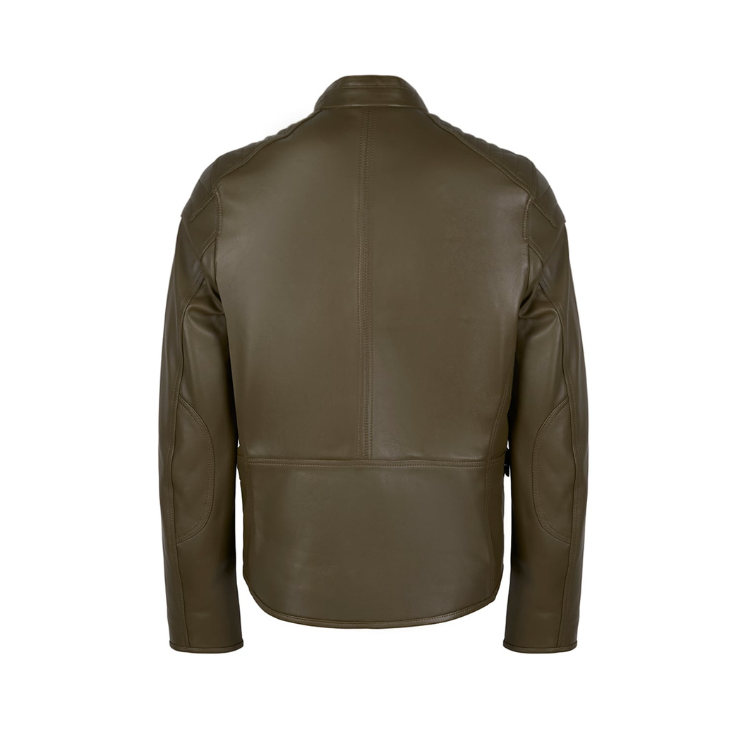 Dugan Yeşil Erkek Deri Mont