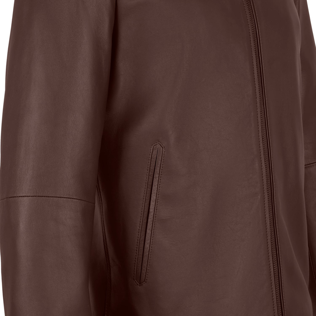 Dyami Kahve Erkek Deri Mont