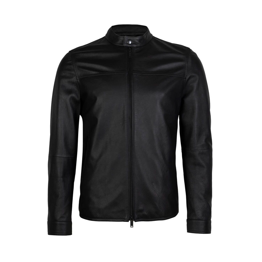 Dyami Siyah Erkek Deri Mont