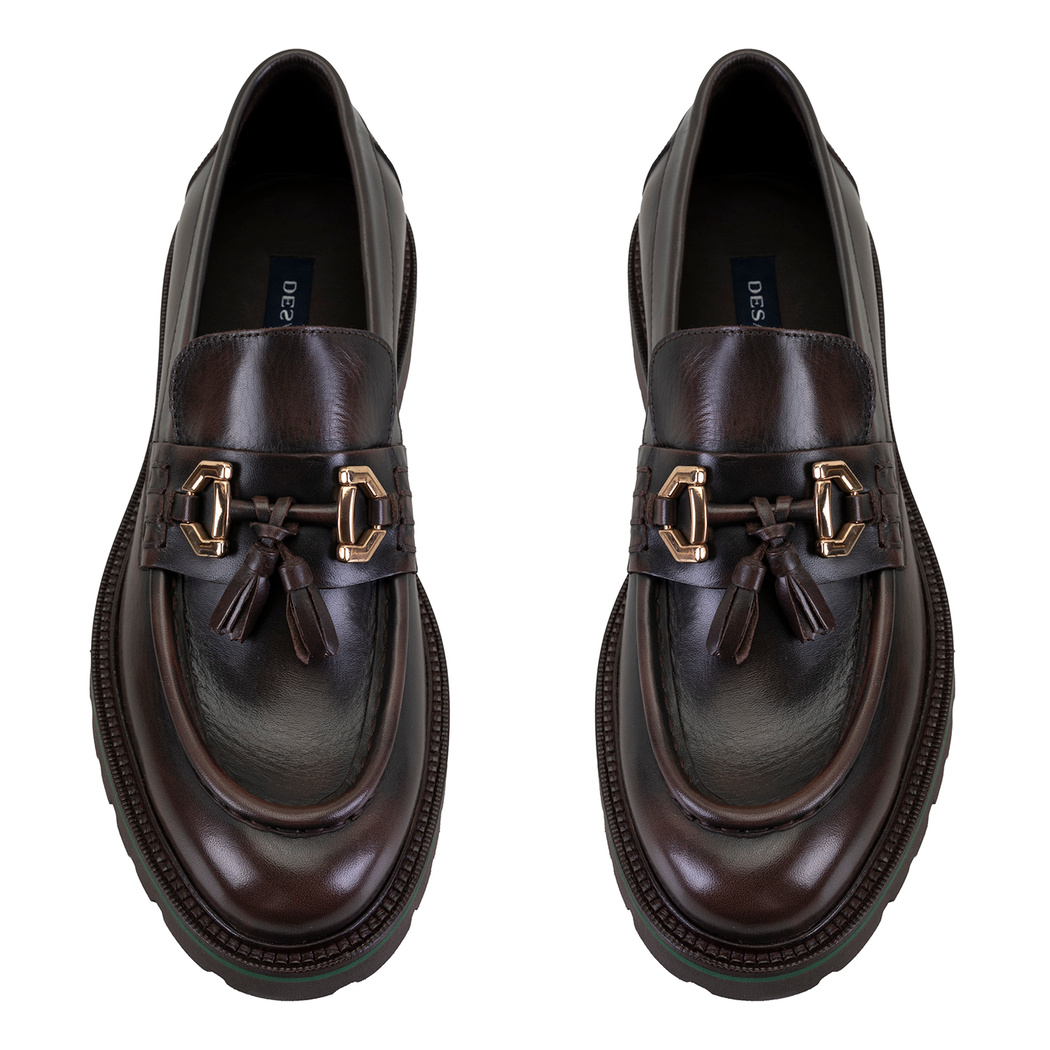 Edene Kahve Erkek Deri Loafer