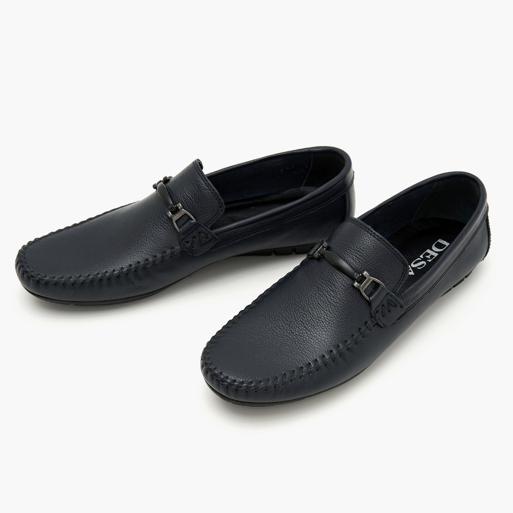Edmond Lacivert Erkek Deri Loafer