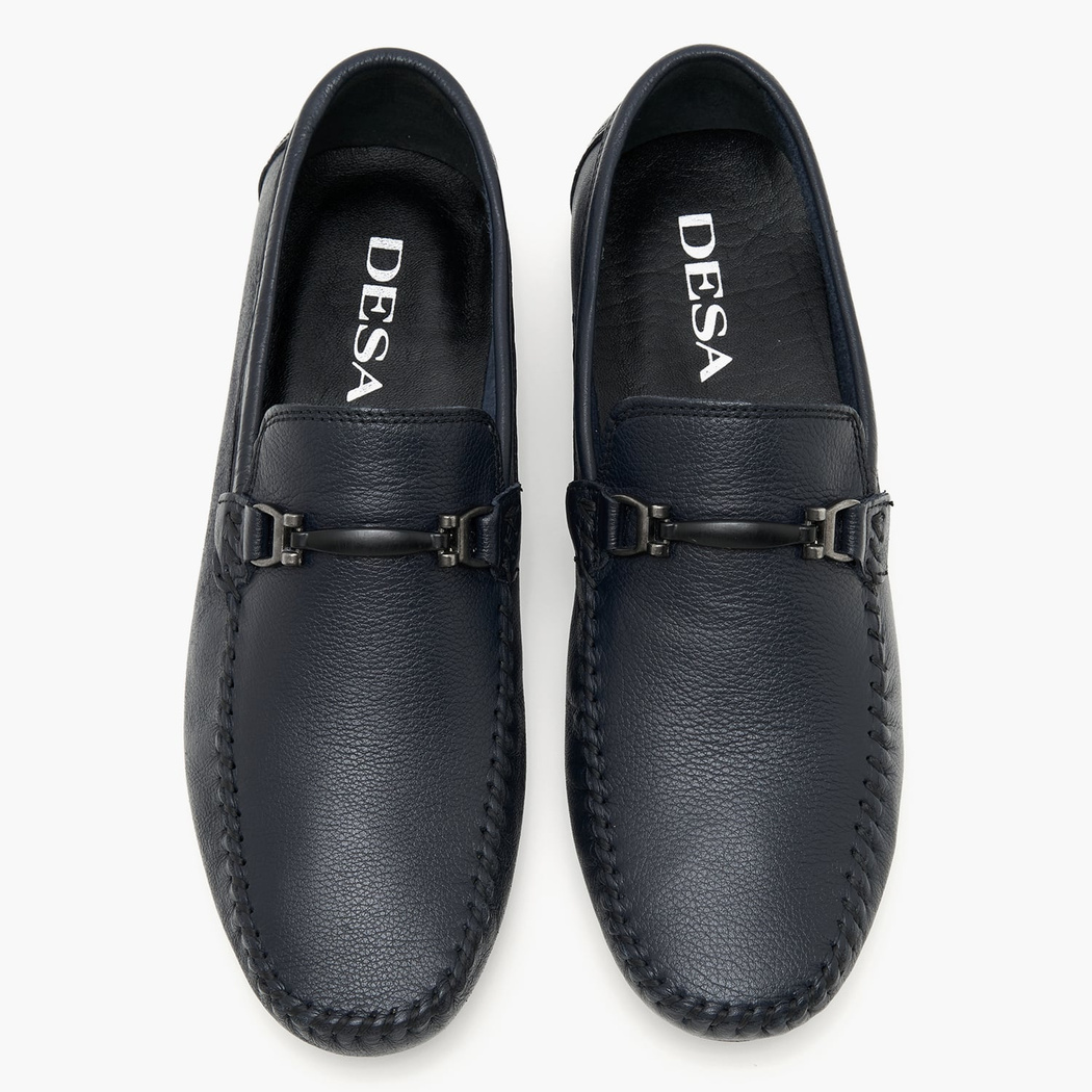 Edmond Lacivert Erkek Deri Loafer