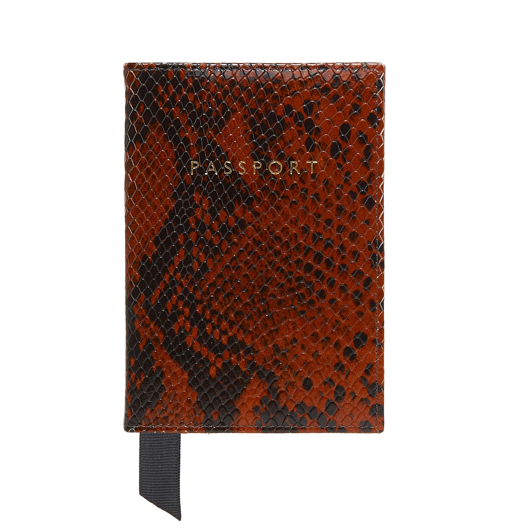 Egzotik Baskılı Deri Pasaportluk