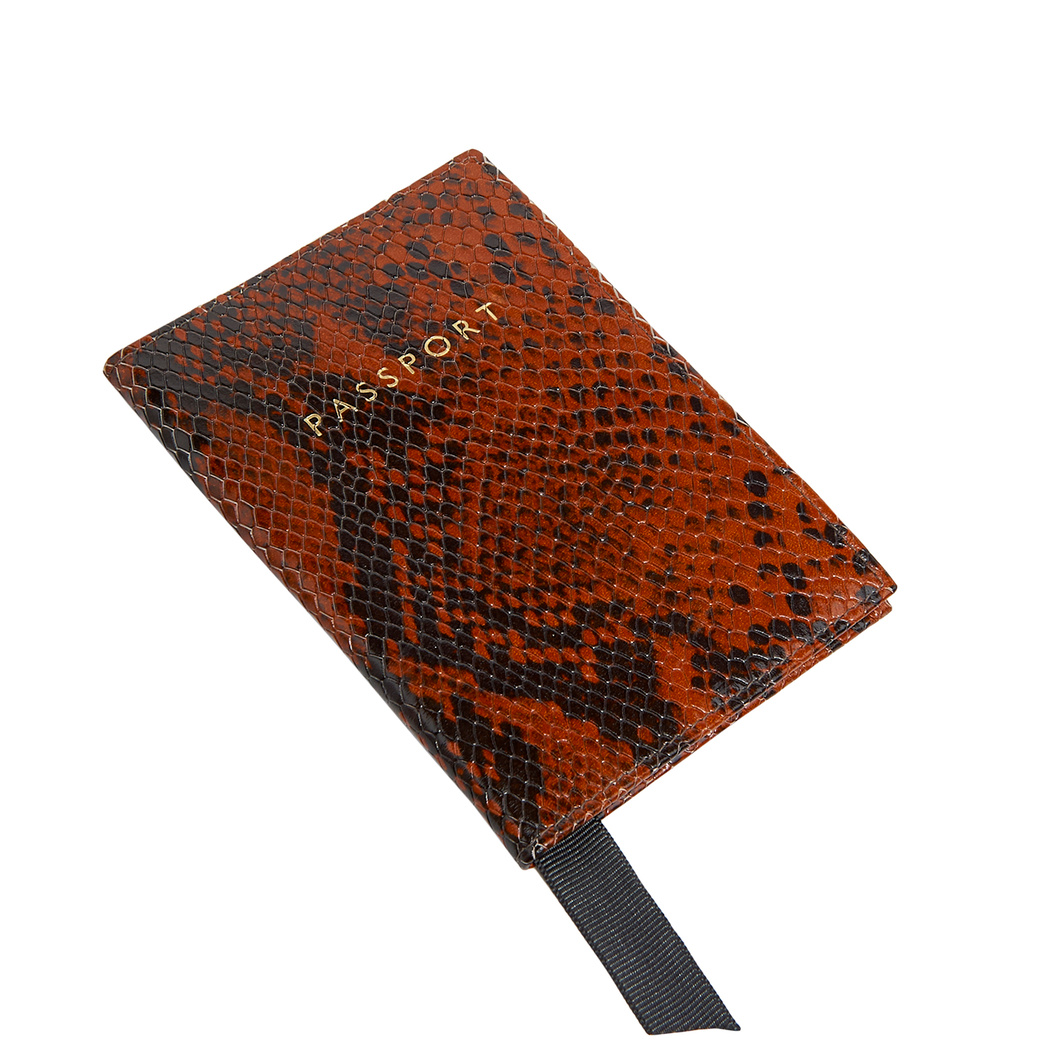 Egzotik Baskılı Deri Pasaportluk