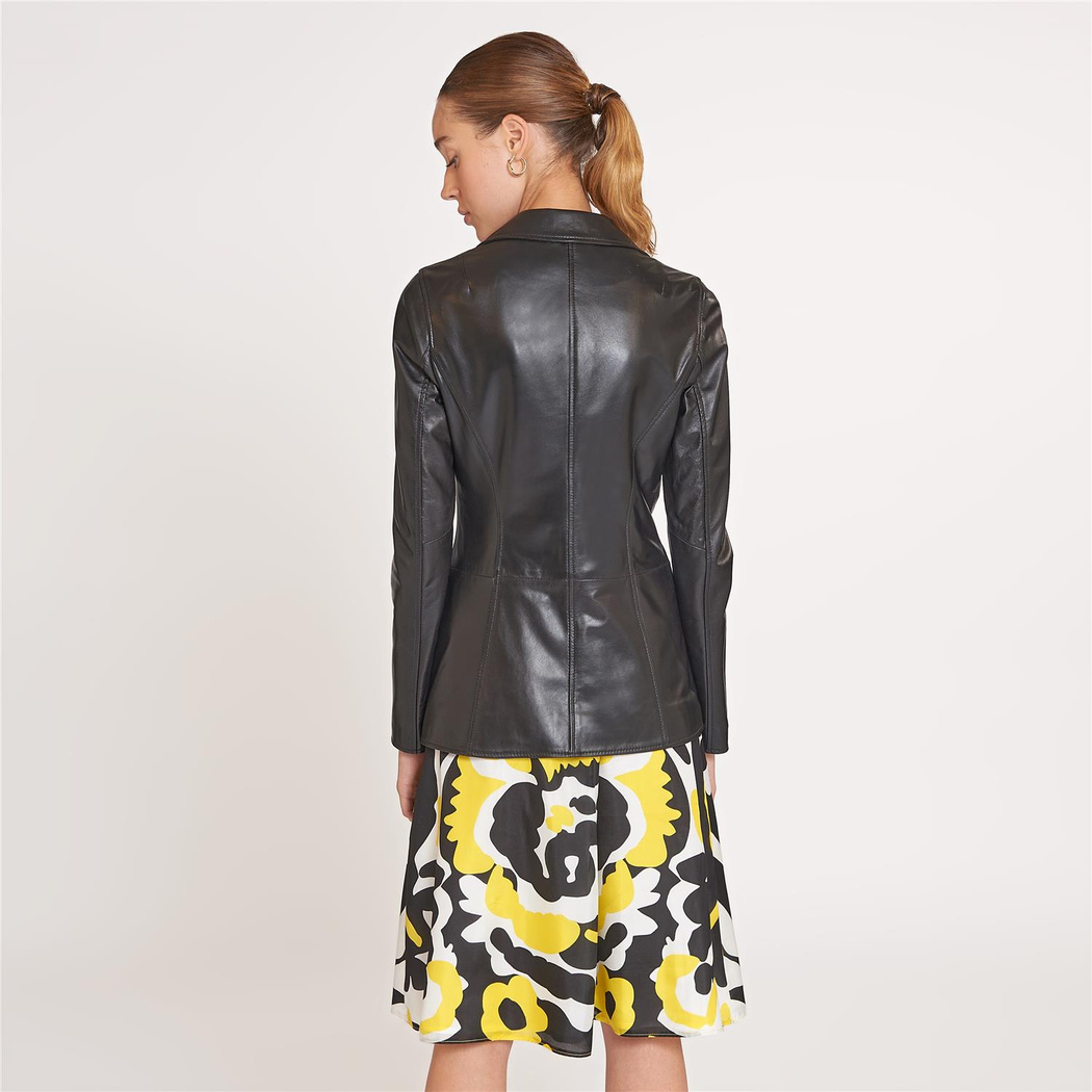 Elenore Kadın Deri Blazer Spor Ceket