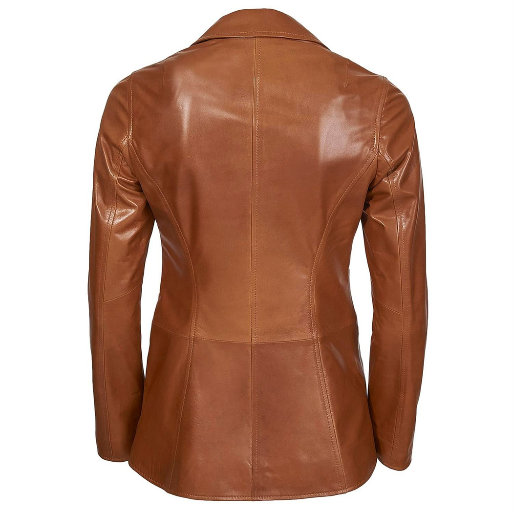 Elenore Kadın Deri Blazer Spor Ceket