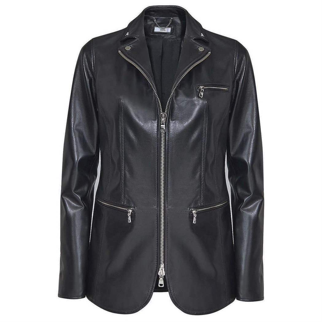 Elenore Kadın Deri Blazer Spor Ceket