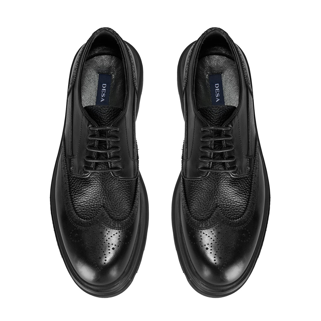 Eliezer Siyah Erkek Deri Klasik Ayakkabı