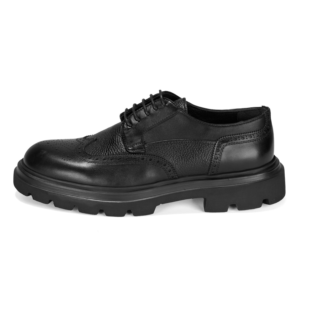 Eliezer Siyah Erkek Deri Klasik Ayakkabı