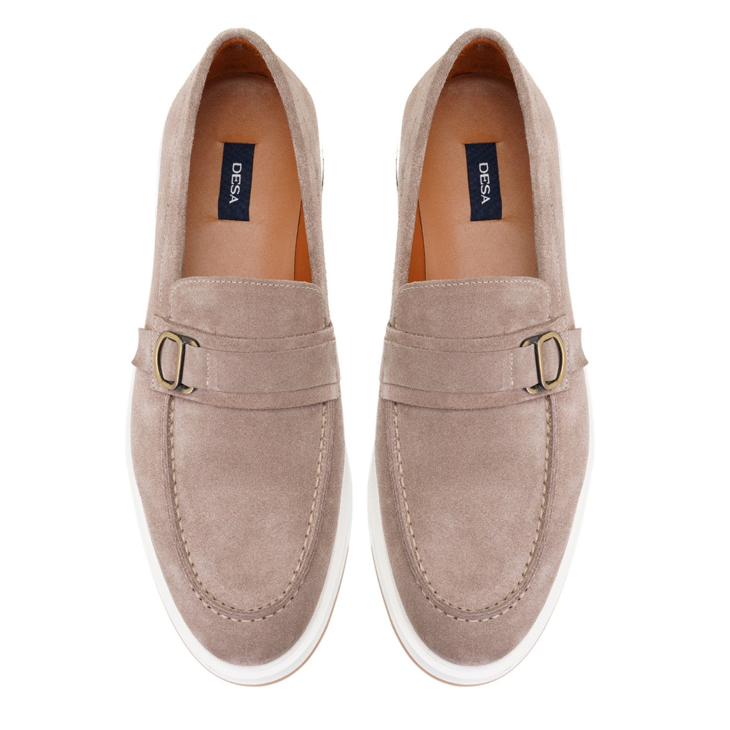 Elisa Kahve Erkek Süet Deri Loafer