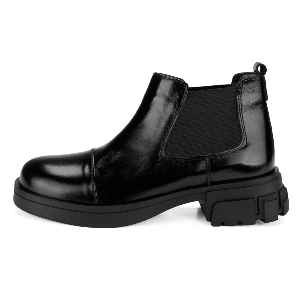 Elodie Siyah Kadın Deri Bot